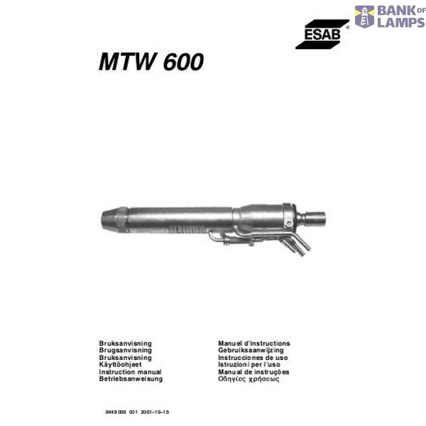 Nozzle 1.6mm ESAB MTW600 image 1