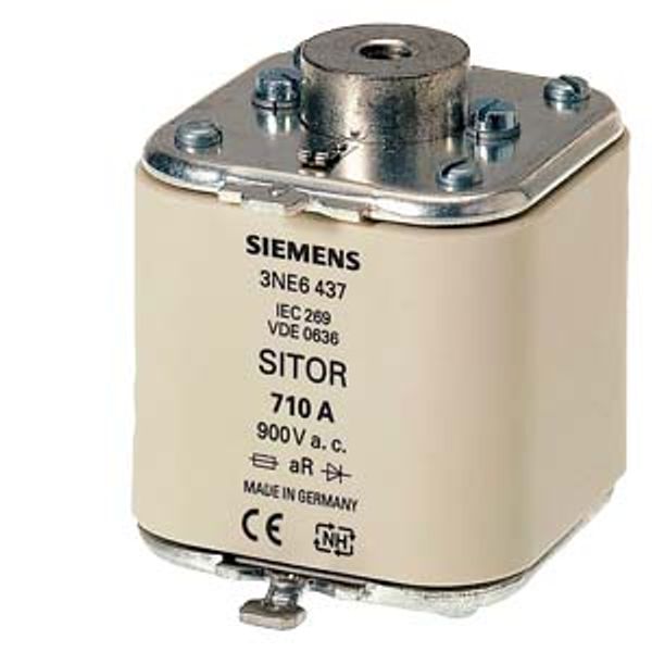 SITOR fuse link, with female thread on both sides, NH3, In: 450 A, aR image 1