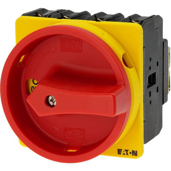 P3-100/EA/SVB/N Main switch, P3, 100 A, flush mounting, 3 pole + N, Emergency switching off function, With red rotary handle and yellow locking ring, Lockable in the image 20