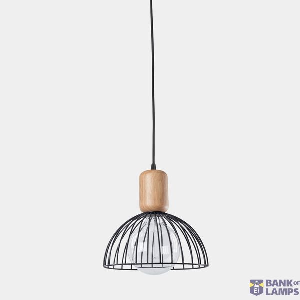 Pendant Contrast ø247mm for Deltatrack E27 60W Light wood image 1