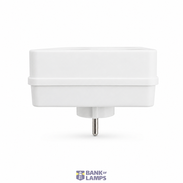 4-Way Power Socket 16A, 250V~Max: 3680W, IP20 Without Cable, White image 2