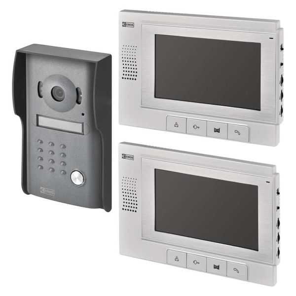 EMOS RL-03M video intercom set with 2 monitors image 1
