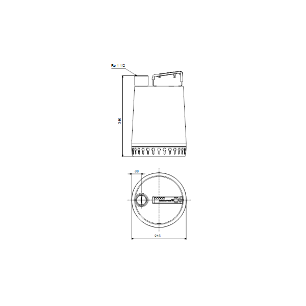 Submersible drainage pump Unilift AP12.40.08.A3 3x400V 10m CEE image 4