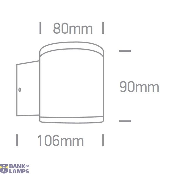 BLACK COB 6W WW IP54 100-240V image 2