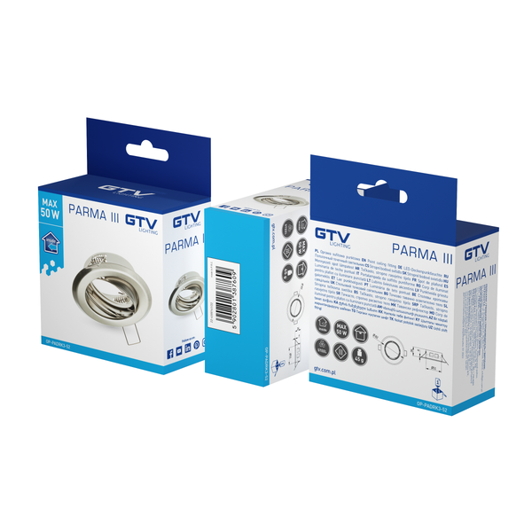 Spot luminaire housing PARMA III with adjustment, IP20, stainless steel image 3