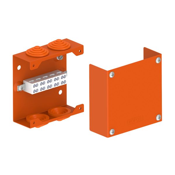 FIRE RESISTANT METAL BOX 5 PCS DOUBLE TERMINALS 6 MM2 image 1