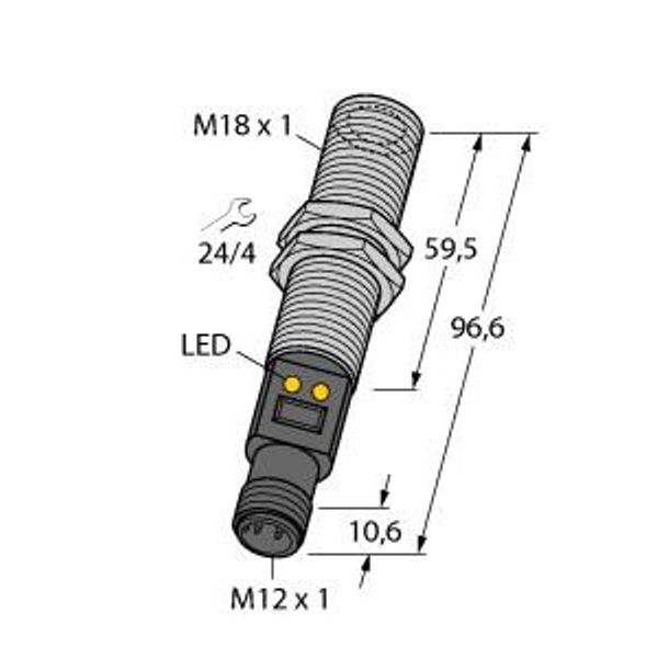 Temperature sensor Passive Infrared Sensor   M18TB14Q image 1