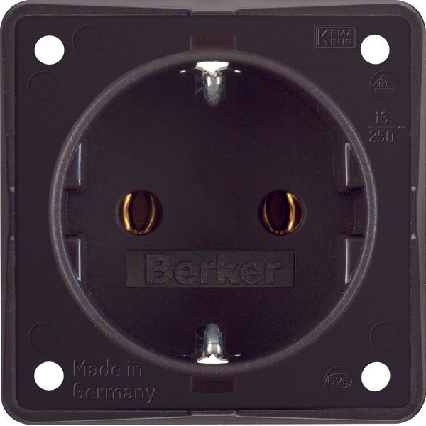 SCHUKO socket outlet, with plug-in terminals, Integro module inserts,  image 1