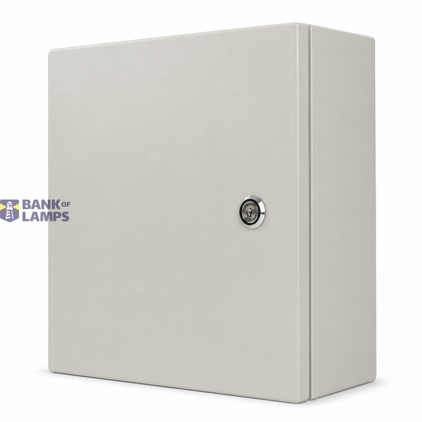 Metal box IP66, 300*300*200mm, 1.2mm CR steel, Mounting plate*2.0mm GI image 1