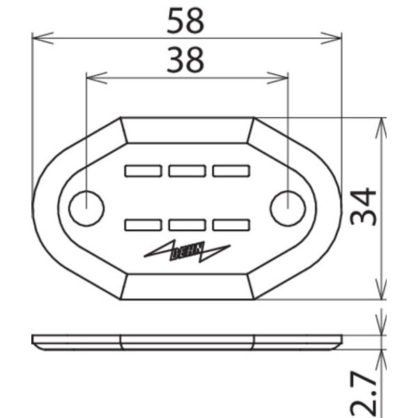 Number plate with slot image 2