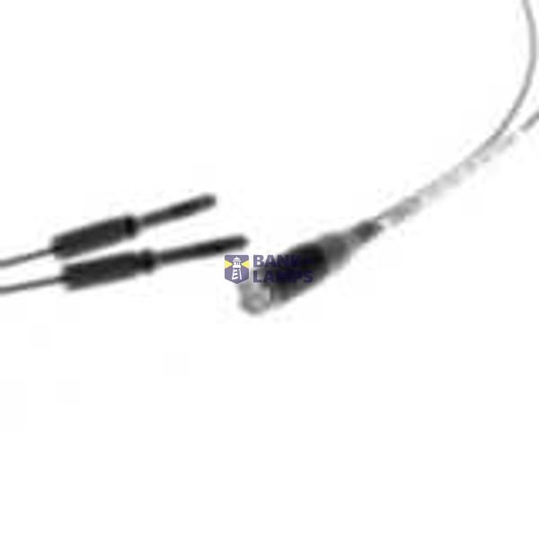Fiber optic sensor head, retro-reflective, M6 cylindrical axial, reflector E39-R3 included, R25 fiber, 10 m cable E32 1126D image 1