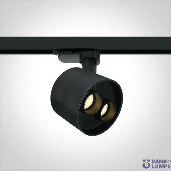 BLACK 12W TRACK SPOT WW IP20 230V DARK LIGHT image 1