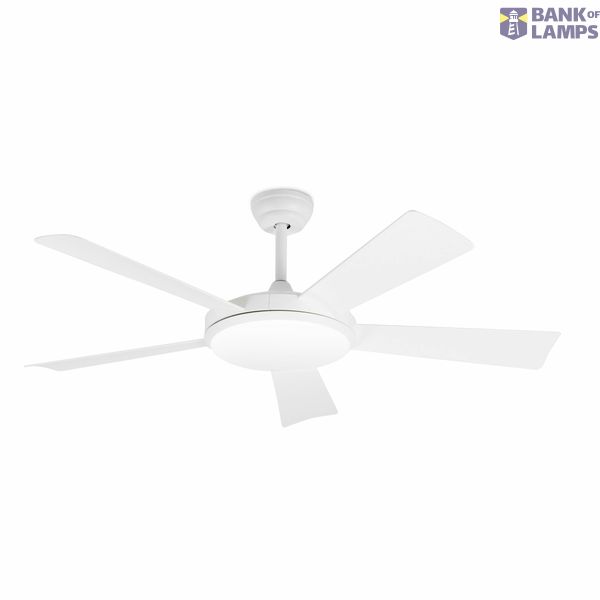 SAONA Ø1320MM WHITE 5 BLADES LED 24W W/R image 1