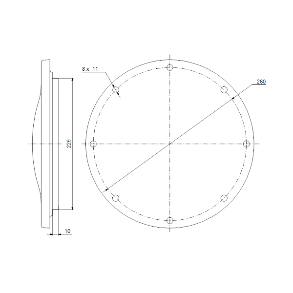 Set, Blind flange D226 image 2