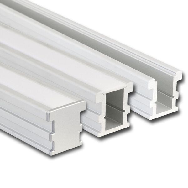 Step-on aluminum profile BV, 26x26 mm, without diffuser, 2 m image 1