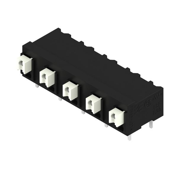 Printed circuit board terminals, 7.50 mm, Number of poles: 5, 90°, Solder pin length (l): 3.5 mm, black, PUSH IN with actuator, Clamping range, max. : 1.5 mm², Tube image 2