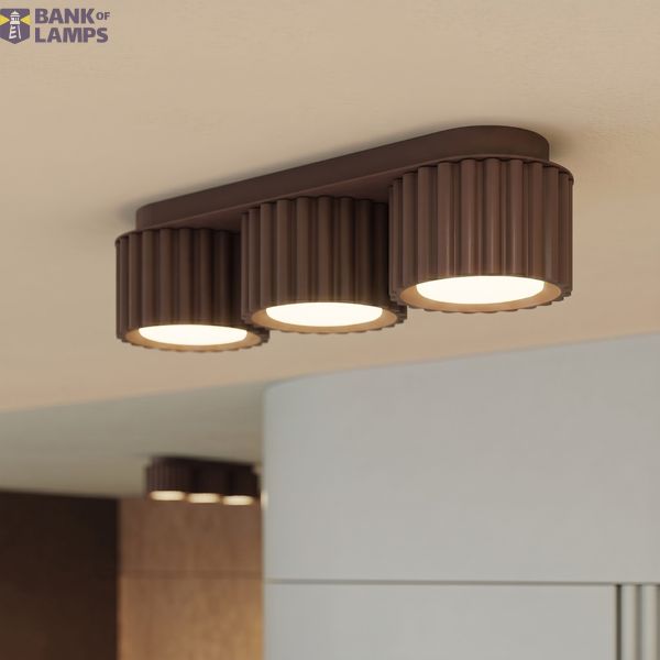 Ceiling lamp AURA 3 brown Gx53 image 8