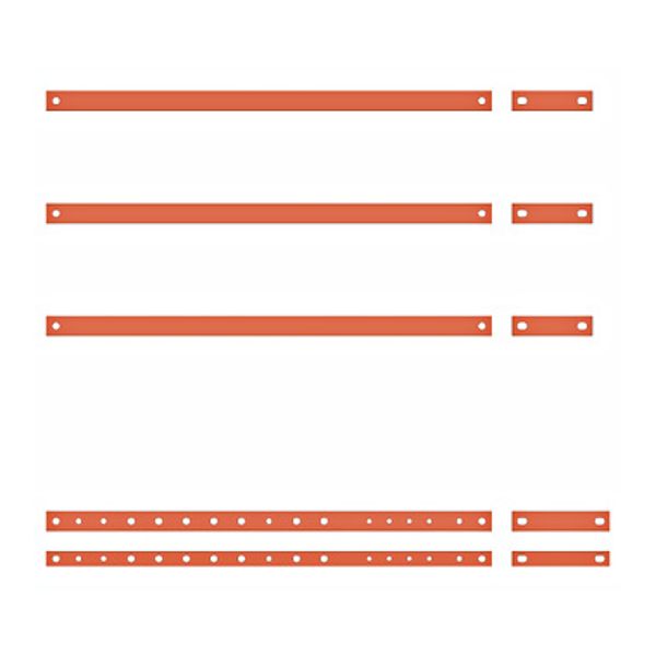 Copper rail 40/10 5 poles, for Outgoingfield 1000mm image 1