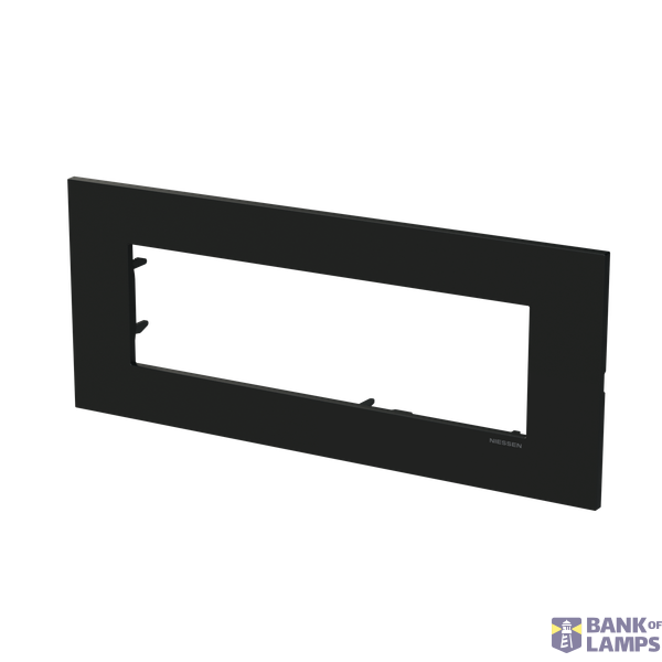 Frame - 1-gang / 7-modules - Niessen logo - S - Matt Black image 2