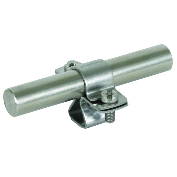 Rod holder StSt with M8 thread f. Rd 16mm image 1