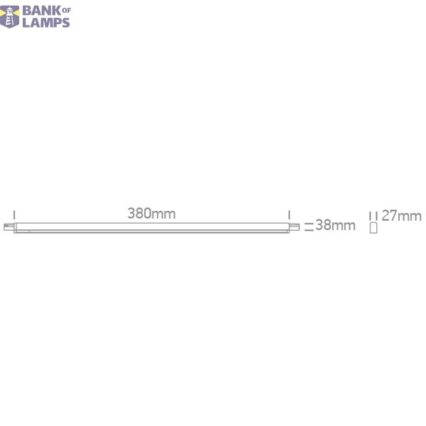 WHITE P&P MAGNETIC PROFILE 38cm 48V IP20 image 2