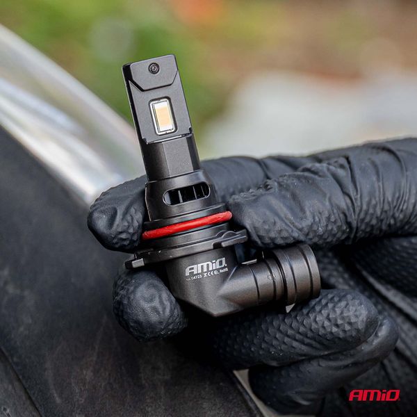 LED Headlights Series F25 PRO BLACK FULL CANBUS HB4 68W 12V 24V AMIO-04723 image 1