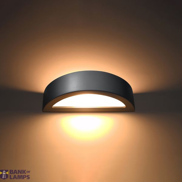 CERAMIC WALL LAMP ATENA GREY E27 1X60W IP20 image 6