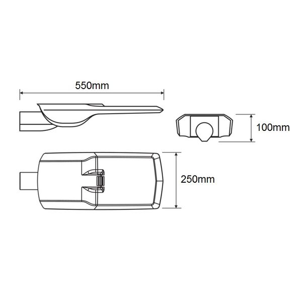 RUBINO LED 102W 13350lm/740 IP66 O7 grey image 2