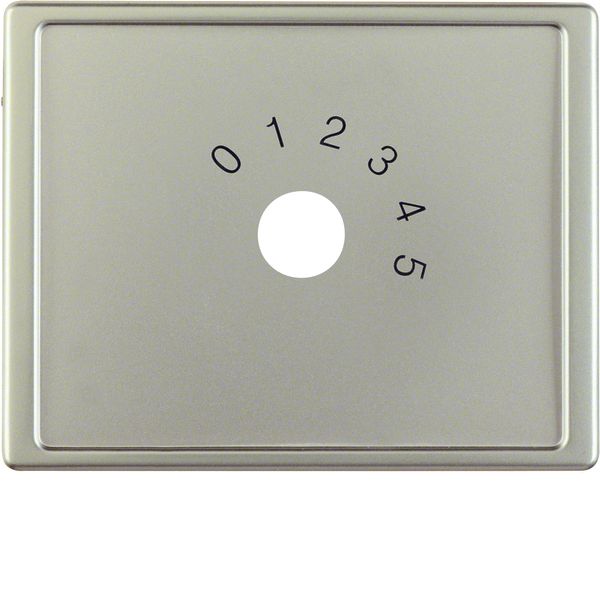 Centre plate imprint "0-1-2-3-4-5" f. small sound system, arsys steel  image 1