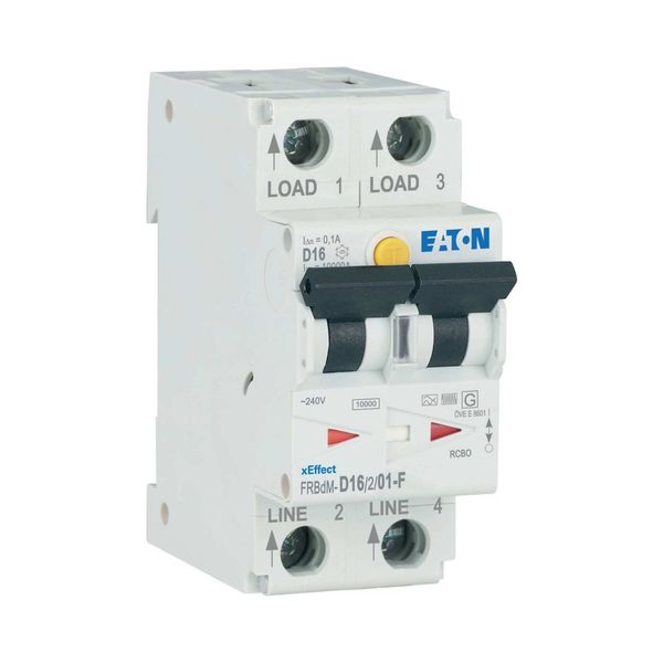 Digital RCD/MCB combination, 16 A, 100 mA, MCB trip characteristic: D, 2p, RCD trip characteristic: F image 13