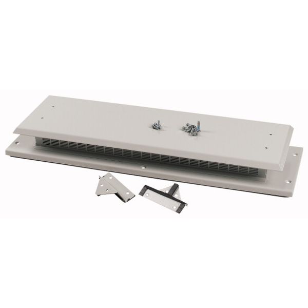 XTSZPTCV Connection top plate, ventilated, grey image 1
