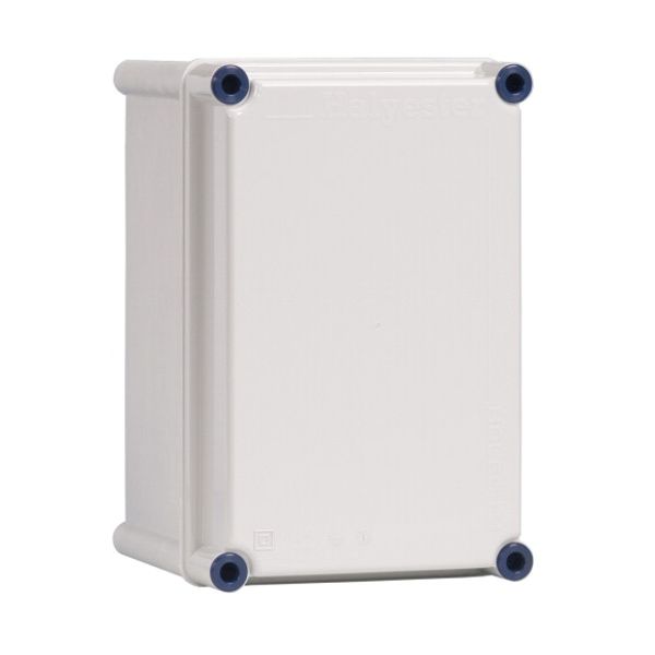 Empty enclosure with cover RAL7035, 270X180 image 1