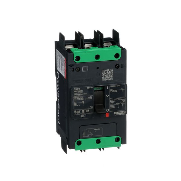 MCCB 14KA 600Y/347V UL 80A 3P TERMINAL image 1