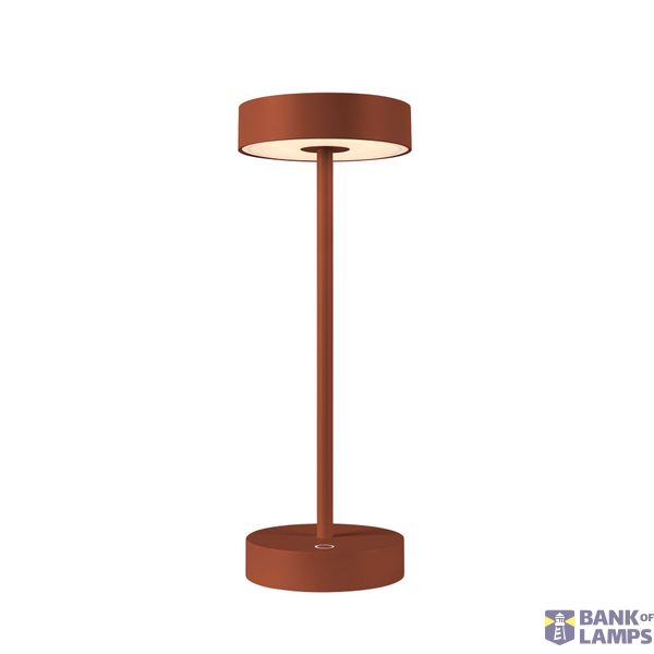 VINOLINA, table lamp, battery, IP54, 2700/3000K, TOUCH, rust image 1