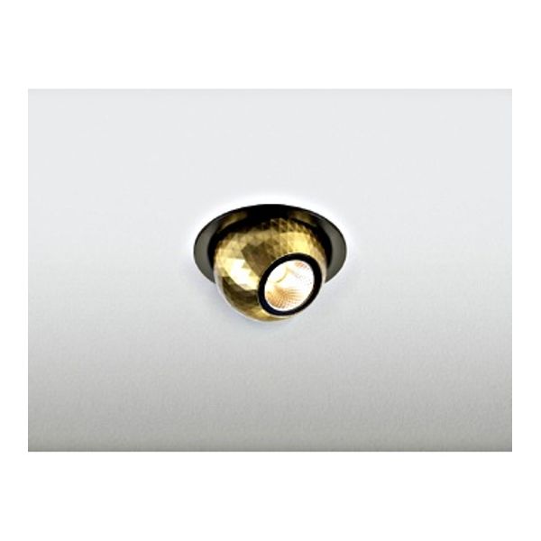 DYSKO, recessed CL round, PHASE, 2700K, 6.4W, 36ø, bl/gold image 1