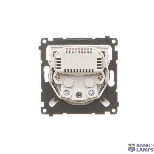 Computer socket RJ45 category 5e + telephone socket RJ11, (module), Simon 24, IP20/IP44, graphite mat image 1