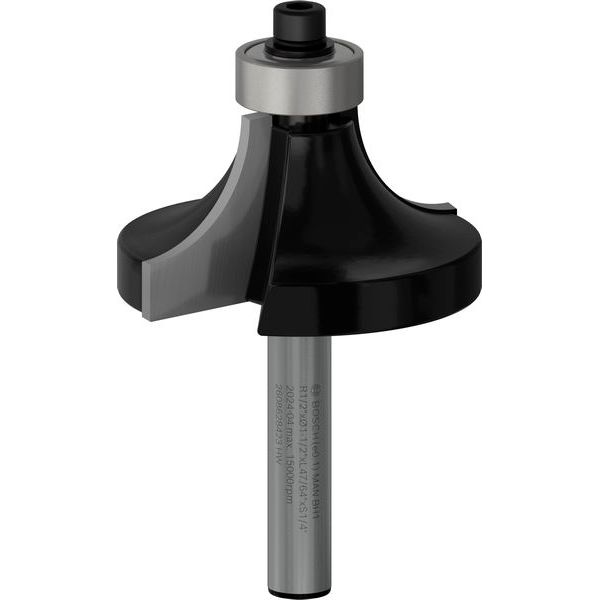 Rounding over bit, 1/4", R1 12.7 mm, D 38.1 mm, L 18.6 mm, G 60 mm image 1