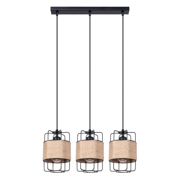 SOLLUX - Pendant GIZUR 3P black SL.1301 E27 15W IP20 image 1