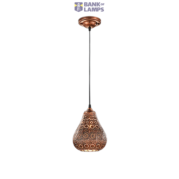 Jasmin pendant E14 antique copper image 1