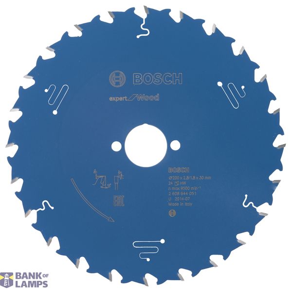 Circular saw blade Expert for Wood 200 x 30 x 2,8 mm, 24 image 1