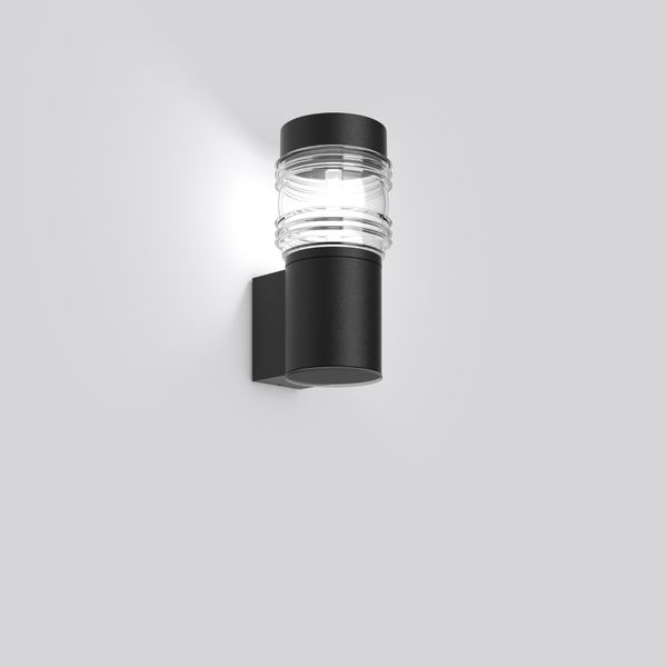 MEGA GÜRTELLINSE, 10 W, 520 lm, 840, anthracite, Sensor Wall luminaire image 2