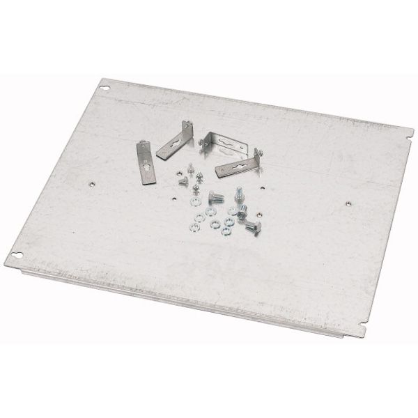 XMG131606MV Mounting plate, +mounting kit, for GS 1, vertical, 3p, HxW=400x600mm image 1