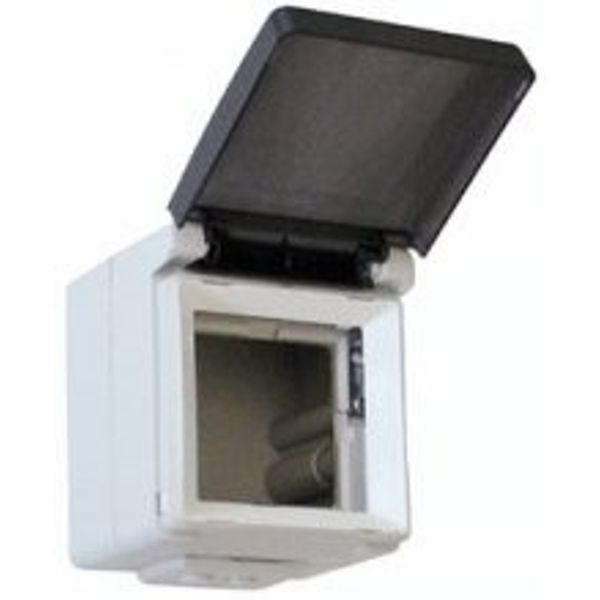 48 SERIES BOX W/COVER F/QUADRO 45 SERIES WHIT image 1