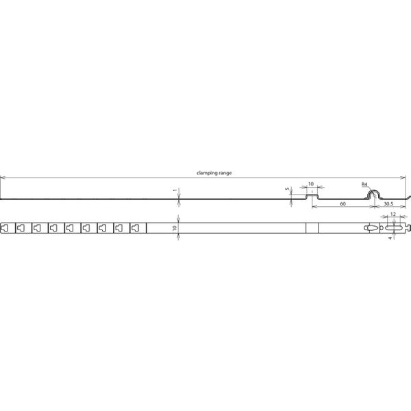 Conductor holder for Rd 8mm  Cu for downpipes D 80-120mm image 2