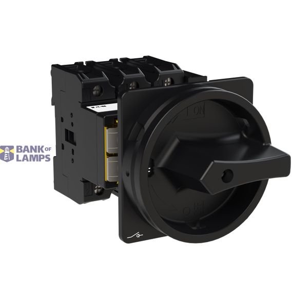 P3 Main switch, 80 A,Rear mounting, 3 pole, Form V/SVB, Black, Door co image 6