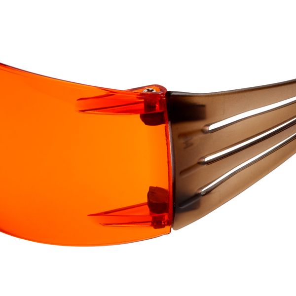 3M™ SecureFit™ 400 Safety Glasses, Black/Brown Frame, Scotchgard™ Anti image 8