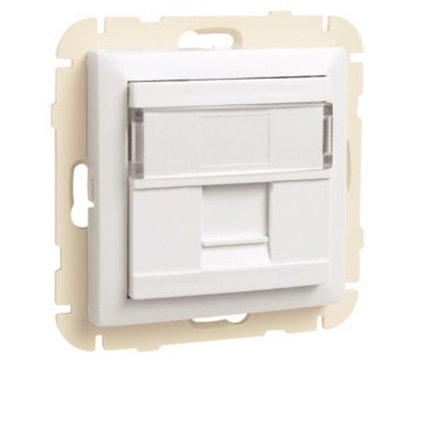 COV RING W/SING SUPPORT F/RJ45 CONNECT ICE image 1