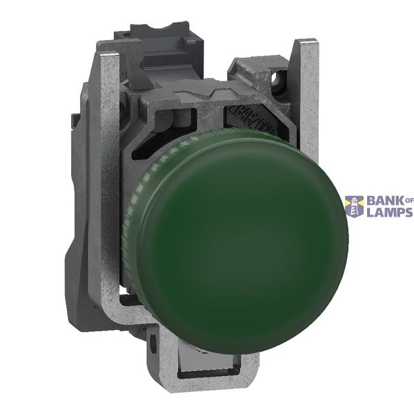 Metal pilot light 110V green Push-in image 2