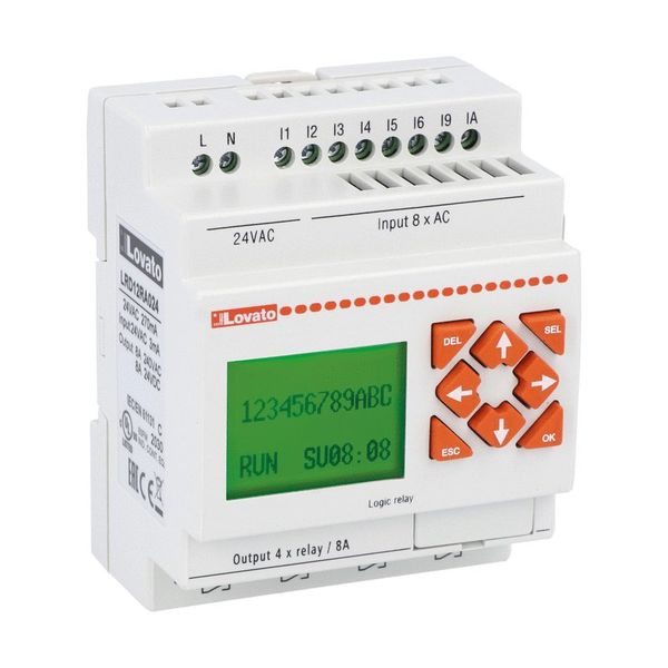 Micro PLCs, base module, auxiliary supply voltage 24VAC, 8/4 relay image 1