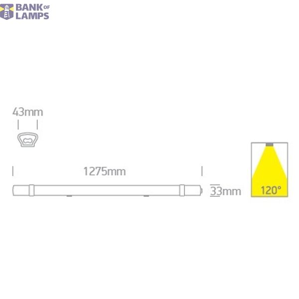IP65 LED CONNECTABLE 36W WW 1275mm 100-240V image 3